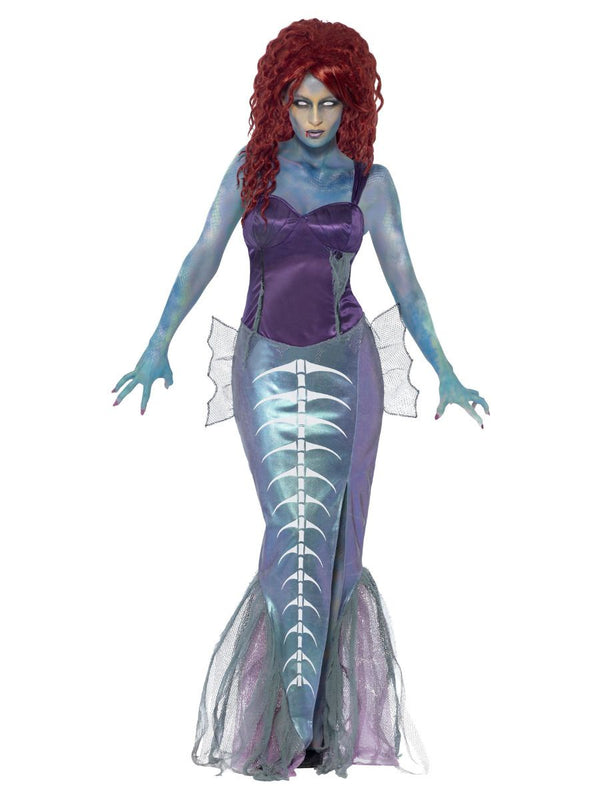 Zombie Mermaid Costume, Purple